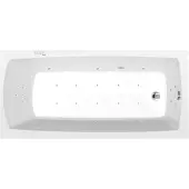 Polysan Lily Whirlpoolbad, 150x70x39cm, Highline Hydro-Air, chroom