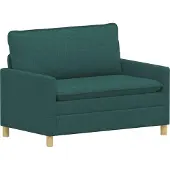 vidaXL Bank Donkergroen 126 x 81 x 87,5 cm Stof