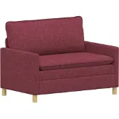 vidaXL Bank Wijnrood 126 x 81 x 87,5 cm Stof