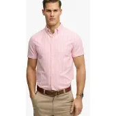 Superdry Overhemd zalm roze / wit