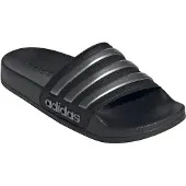 Adidas Strand-/badschoen 'ADILETTE' zwart / zilver