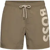 BOSS Zwemshorts 'Octopus' beige / camel