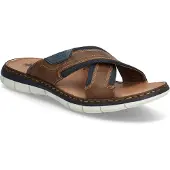 Rieker Slipper 25182-14 Blauw Bruin