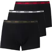 HUGO Boxershorts olijfgroen / rood / zwart / wit