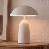LumenXL Mushroom tafellamp Pablo 2-lichts van metaal - wit