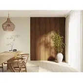 Cando Lattenwand Decowall Acoustic Elements - Walnoot - 260x30cm - 2 Stuks