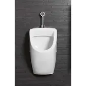 Sanindusa Urinoir-set - Keramiek - Incl. Drukspoeler - Wit - 35x35x61cm