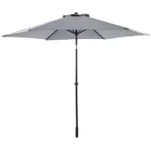 Central Park Parasol - Sunny - Diameter 288cm - Middengrijs - Aluminium