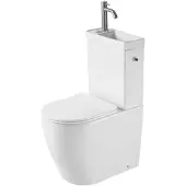 AquaVive Duoblok Toilet Senio Met Randloze Toiletpot - Wit