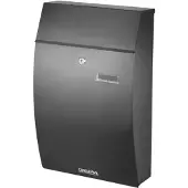 Central Park Brievenbus Mailpal 800b - Staal - Zwart - 33x49x14cm