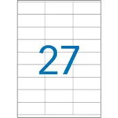 Agipa Adresetiketten, 70 x 31 mm, geel