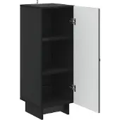 vidaXL Dressoir Zwart 33 x 34,5 x 90 cm Bewerkt hout