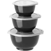 Mepal Rosti - Margrethe Mini Bowl Set 0.25 + 0.5 + 0.75 Litres - Carbon Black