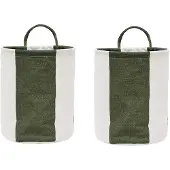 OYOY Kara opbergmand small Ø18x22 cm 2-pack Dark Green