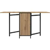 vidaXL Eettafel 144 x 60 x 75 cm Bewerkt hout Artisanaal eiken