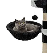 Lionto Kattenmand voor krabpaal – Ø40 cm M8 bevestiging 15 cm, zwart