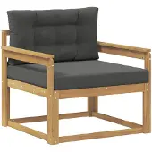 vidaXL Buiten Midden Sofa Polyester Wit