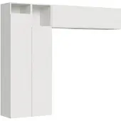 Itamoby Samenstelling van de woonkamerwand H21: Lengte 234 cm, Hoogte 194 cm, Diepte 39,2 cm