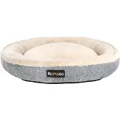 OEM Hondenbed, donutvorm, 75 cm, grijs, diameter 75 cm