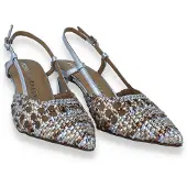 Pedro miralles Dames Slingback Multi Metal | Zilver | Maat: 38