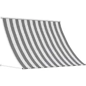 vidaXL Zonnescherm Antraciet en Wit 200 x 150 cm