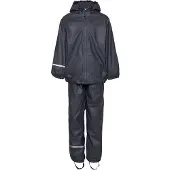 CeLaVi Regenkleding m. Fleece - Recyclen PU - Dark Navy - - 130 - Regenkleding