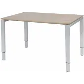 Schaffenburg Verstelbaar Bureau - Domino 120x80 Havana Kersen - alu frame
