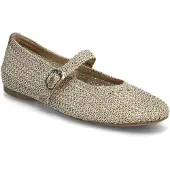 Tamaris Ballerina met riempjes cappuccino / goud