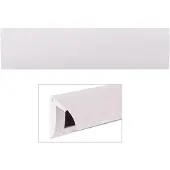Door-Line Binnenbriefplaat Luxe aluminium wit