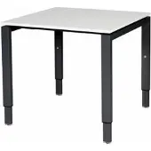 Schaffenburg Verstelbaar Bureau - Domino 80x80 grijs - zwart frame