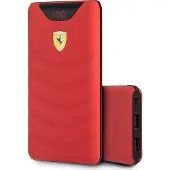 Ferrari Powerbank 10000mAh - Draadloos en USB - Geschikt voor Noodpakket - Rood