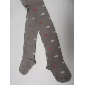 Noukie'S panty , collant taupe met stippen, 4 jaar /25