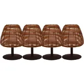 Lumisky Set van 4 draadloze LED-tafellampen H25CM BOHEME