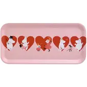 Muurla Moomin dienblad 13x27 cm Heart