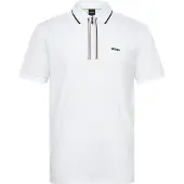 BOSS Functioneel shirt 'Philix GOC' cognac / zwart / wit