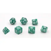 HOT Games Dobbelstenen Groen Parelmoer 7 set Brick