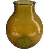 Dijk Natural Collections DKNC - Vaas Bonn - Gerecycled glas - 29x36x36 cm - Bruin