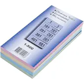 White Label Garderobeblokken assorti nummers van 1 t/m 500