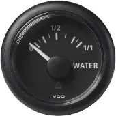 VDO 3-180 Ohm Fresh Water Level Instrument Zilver 52 mm