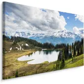 Karo-art Schilderij - Glacier Peak, USA, 5 maten, Premium Print