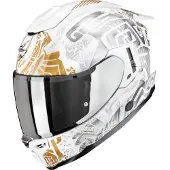 Scorpion Exo-1500 Air helm, wit/grijs/geel, maat M (57/58)