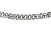 Trendjuwelier huiscollectie 6505348 Collier Staal Gourmet 8 mm breed 50 cm lang