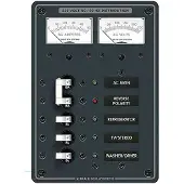 Blue Sea Systems 230vac Panel With Ammeter Transparant