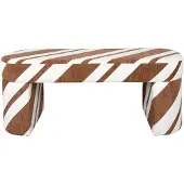 Leitmotiv Bank Agraciado Dark Brown Off White