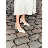 Bianco Slingpumps 'MARALYN ' wit