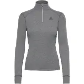 Odlo Ondershirt Women BL Top Turtle Neck LS Half Zip Active W Steel Grey Melange-XS