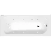 Polysan Ebro Whirlpoolbad, 170x75x39cm, Highline Hydro, chroom