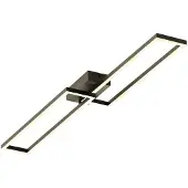 TINT Slimme plafondlamp Ciso, dimbaar, zwart, Woon-/ Eetkamer, metaal, Modern, Slimme plafondlamp