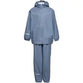 CeLaVi Regenkleding m. Bretellen - PU - China Blue - - 90 - Regenkleding