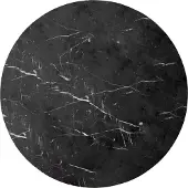 Audo Copenhagen Androgyne tafelblad voor bijzettafel Nero Marquina, Ø65 cm